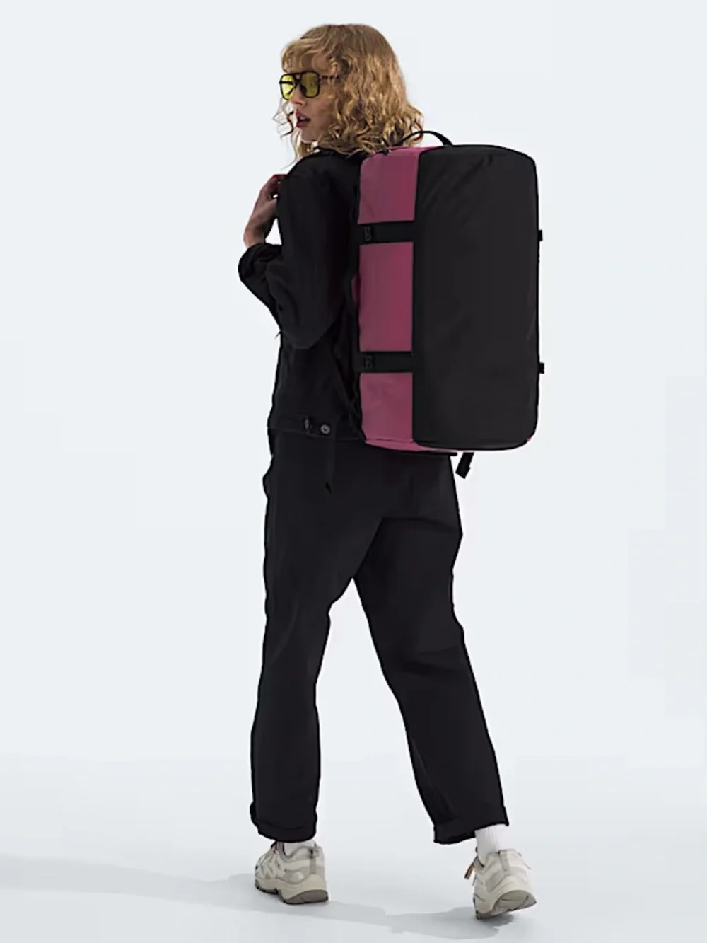 NWT The North Face Cyber Berry/Black Small (50L) Base Camp Duffel Bag